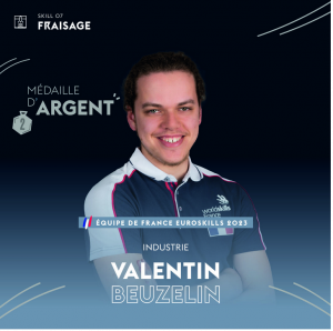 medaille argent Valentin Beuzelin - CALIP Normandie